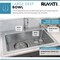 Ruvati 33"x22" Drop-in Topmount Kitchen Sink 16 Gauge SS Single Bowl RVM5001 - alternate 2